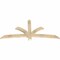 Ekena Millwork Davenport Rough Sawn Timber Gable Bracket, Douglas Fir, 72"W x 33"H x 2"D x 4"F, 11/12 Pitch GBW072X33X0204DAV00RDF - alternate 5